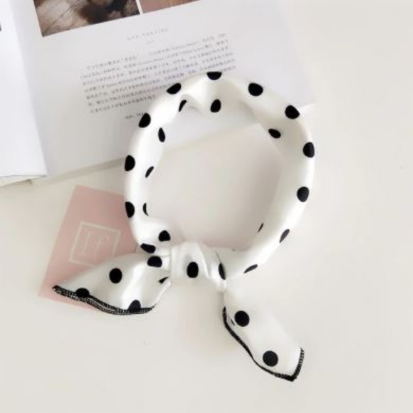 Retro Polka Dot Head Band or Neck Scarf - Picture 2 of 7